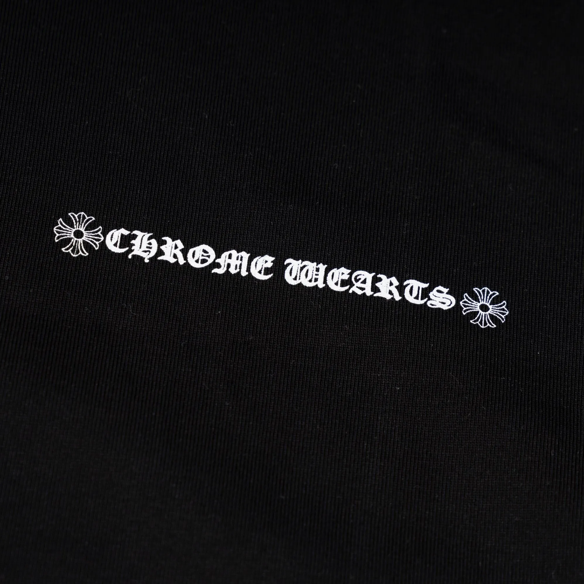 🅿️180 Style No. S026 CH Crow Heart Chest Cuffs Sanskrit Letters Back Long Vertical Cross Foam Printing Round Neck Short Sleeves Foam Printing Complete Packaging Complete with Three Labels Original Accessories 1:1 Main Marking Process Very High-end It Has Been Preshrunk at High Temperatures and Will Not Deform Easily After Repeated Washing Pure Cotton 280g High Weight 32 Count Double Yarn No Pilling No Fading Comfortable and Breathable Matching 1x1 Thread in the Same Cylinder Oversize loose version, can wear up to 220 pounds Color: white black Size: XS-L